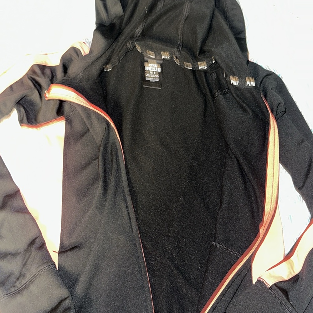 Victoria’s Secret, pink, athletic jacket, black and peach - Picture 3 of 8
